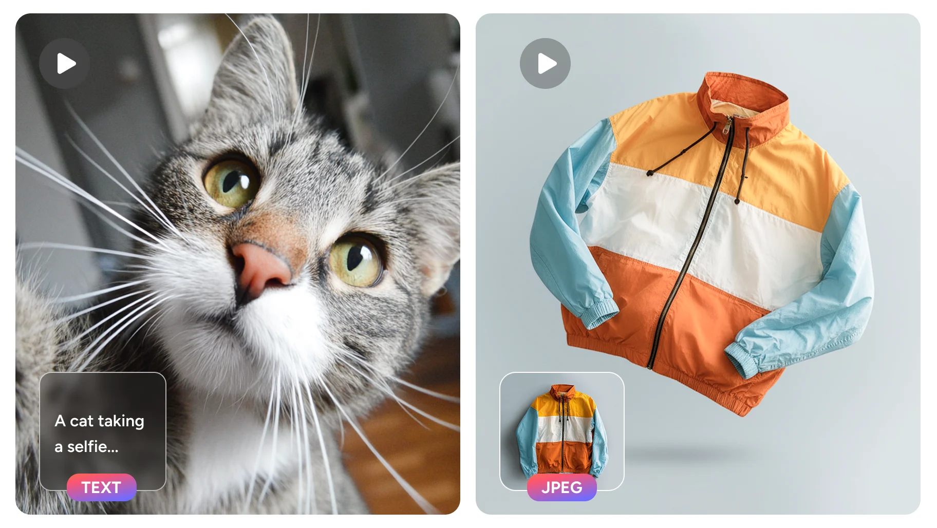 create videos from text and iamge